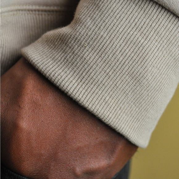 “Boundless” Unisex Beige minimalist sweatshirt - Picture 9 of 9